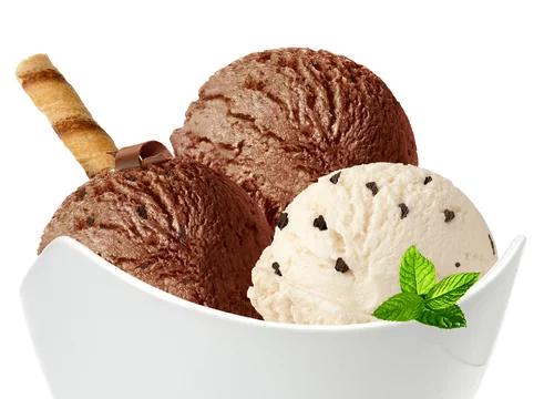 Chocolate Ice Cream Ball White Background Stock Photo by ©billiondigital  207520942