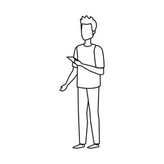 young man avatar character