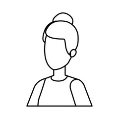 beautiful and young woman character