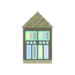 pixel house color