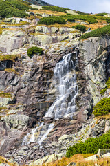 Hiking in High Tatras Mountains (Vysoke Tatry), Slovakia. Skok waterfall (Slovak: Vodopad Skok). 1789m. One of the most beautiful Tatra waterfalls. The seasonal closure is from Nov 1 to June 15 © katatonia