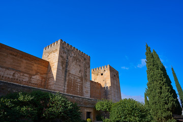 Fototapeta premium Alcazaba of Alhambra in Granada of Spain