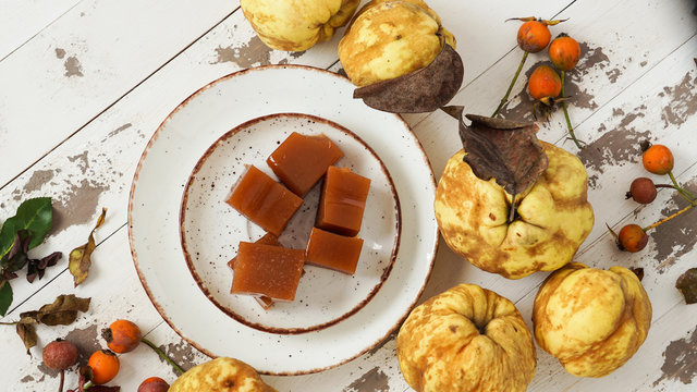 quince bread , dulce de membrillo, spanish sweet
