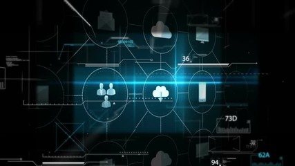 futuristic display of technology