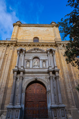 Fototapeta premium Granada Cathedral facade in Spain