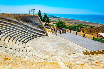 Roman theatre in the ancient Kourion site on Cyprus
