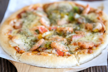 closeup Pizza Homemade