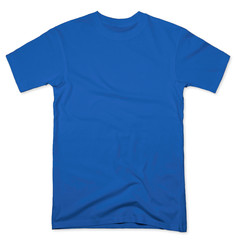 blue tee shirt mock up
