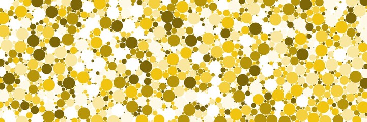Sparse watercolor confetti dot colorful on white background. Chaotic pattern circle. Aspect Ratio 3:1
