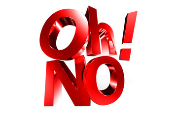 Oh no 3D,Oh no white background.