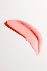 Lipgloss texture with white background