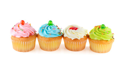 cupcake isolated on white background