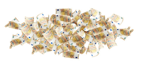 pile of money Euro 3d-illustration