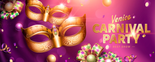 Venice Carnival party banner