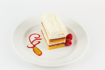 White opera cake