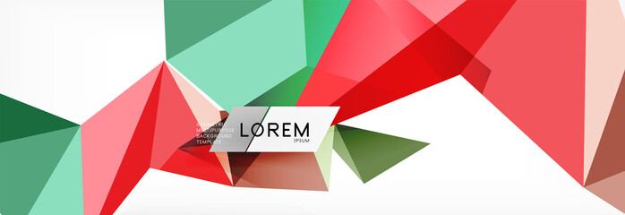 Science background. Abstract triangle pattern. Vector abstract geometric template