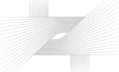 Vector Illustration of the pattern of gray lines on white background. EPS10. - 242591339