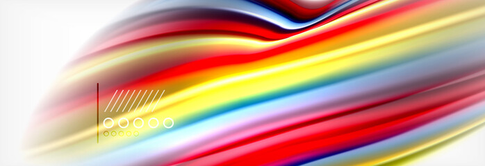 Smooth liquid blur wave background, color flow concept, illustration