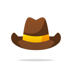 Cowboy hat vector isolated