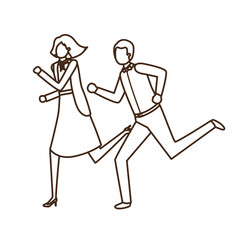 business couple avatar character