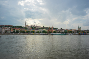Fototapeta na wymiar Budapest city skyline in Budapest, Hungary