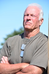 Serious Senior Veteran