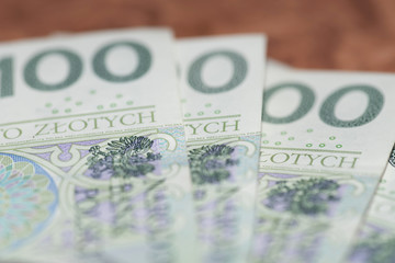Nahaufnahme vom Polnische Zloty PLN Geldschein