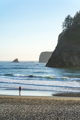 Early morning at iconic La Push in Olympic National Park