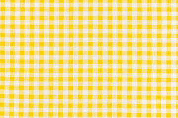 motif carreaux jaunes tissu Vichy