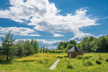 The well near the church of the Nativity of Christ in the village of Artemyevo, Tutaevsky district.