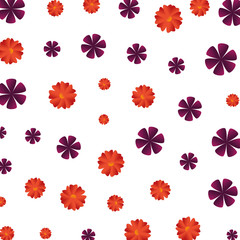 Fototapeta na wymiar beautiful flowers pattern background