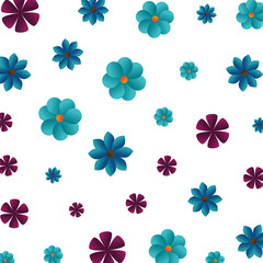 beautiful flowers pattern background