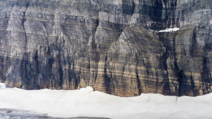 Rockface in Glacier National Park
