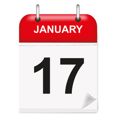 Daily calendar January day 17