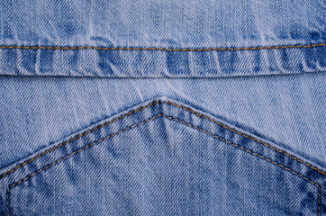 Denim. Blue jeans.