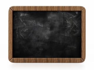 Toy blackboard isolated on white background. 3D illustration