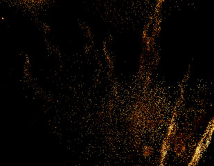 firework lights on black background