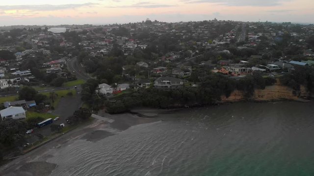 Aerial view of Howick, It is an eastern suburb of Auckland, New Zealand, forming part of what is sometimes called East Auckland. Howick is home to numerous historical buildings,