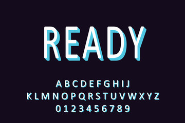 Text effect for cool futuristic effect, editable text