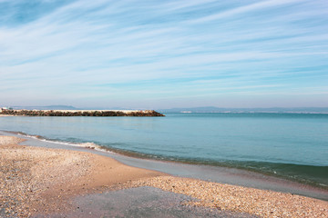 Beautiful Beach And Incredible Sea In Pomorie, Bulgaria.