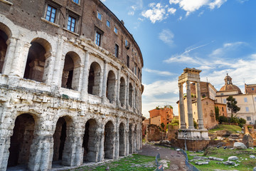 Fototapeta premium Ancient roman Theatre of Marcellus, Teatro di Marcello. Rome. Italy