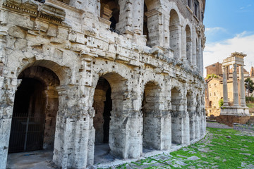 Ancient roman Theatre of Marcellus, Teatro di Marcello. Rome. Italy