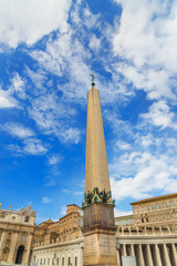 Fototapeta na wymiar Obelisk on Saint Peter's square. Vatican