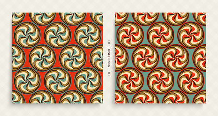 Abstract swirl background. Cover design template. Vector illustration.