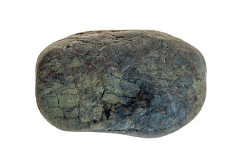 Single stone pebble isolated