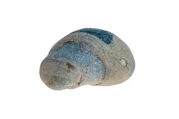 Single stone pebble isolated