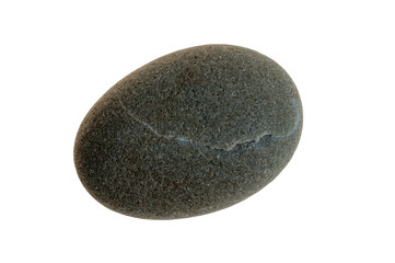 Single stone pebble isolated