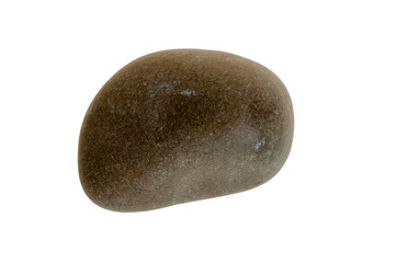 Single stone pebble isolated
