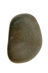 Single stone pebble isolated