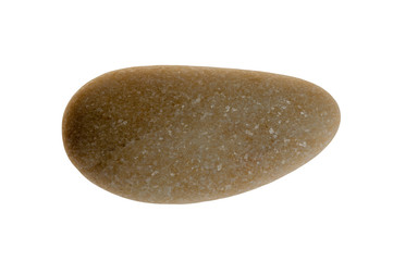 Single stone pebble isolated